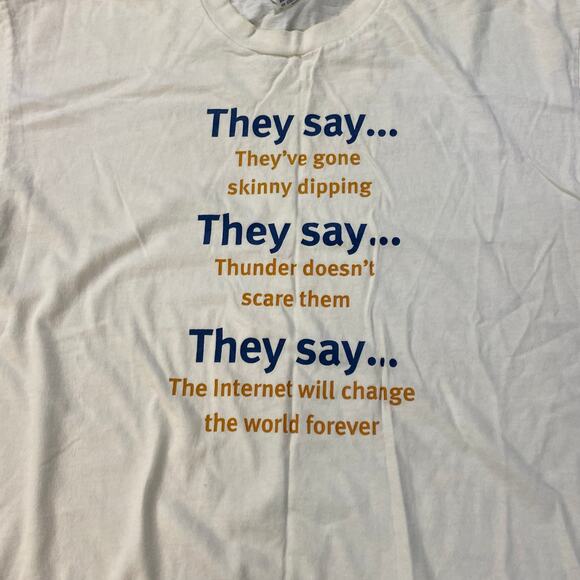 VINTAGE THEHARRISPOLLONLINE PROMO NEWS JOURNALISM SHIRT XL - Picture 1 of 5